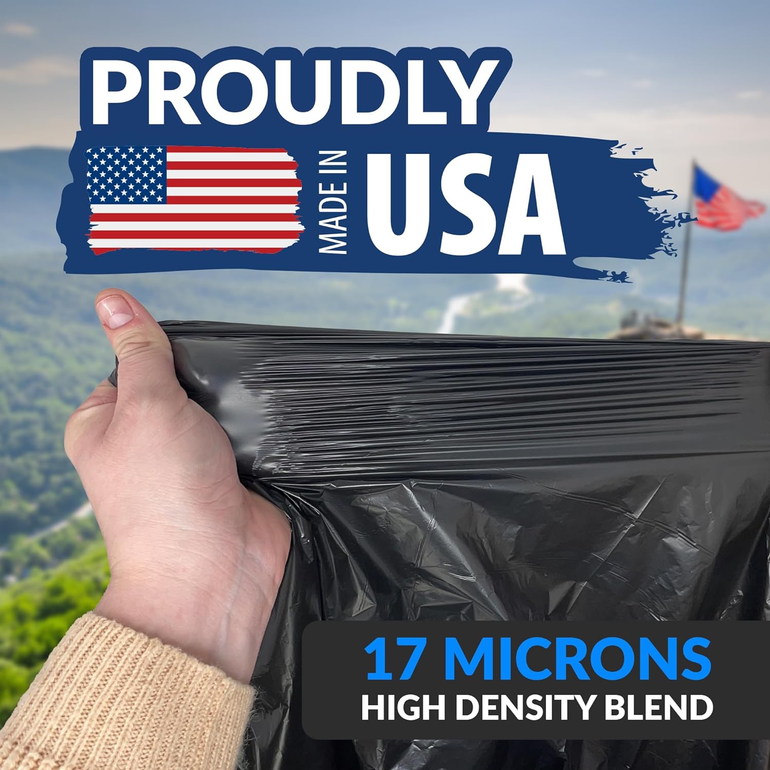 Reli. 55-60 Gallon Trash Bags Heavy Duty | 150 Bags | 50-60 Gallon | Large Black Garbage Bags | Made in USA-4