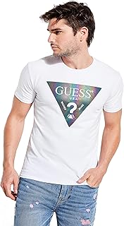 GUESS Men's Crewneck Short Sleeve Color Shades Tee