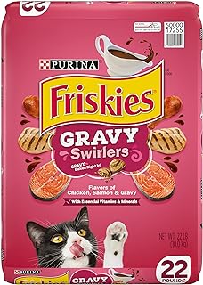 Purina Friskies Dry Cat Food, Gravy Swirlers - 22 lb. Bag