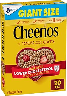 Cheerios Cereal, Limited Edition Happy Heart Shapes, Heart Healthy Cereal With Whole Grain Oats, Giant Size, 20 oz