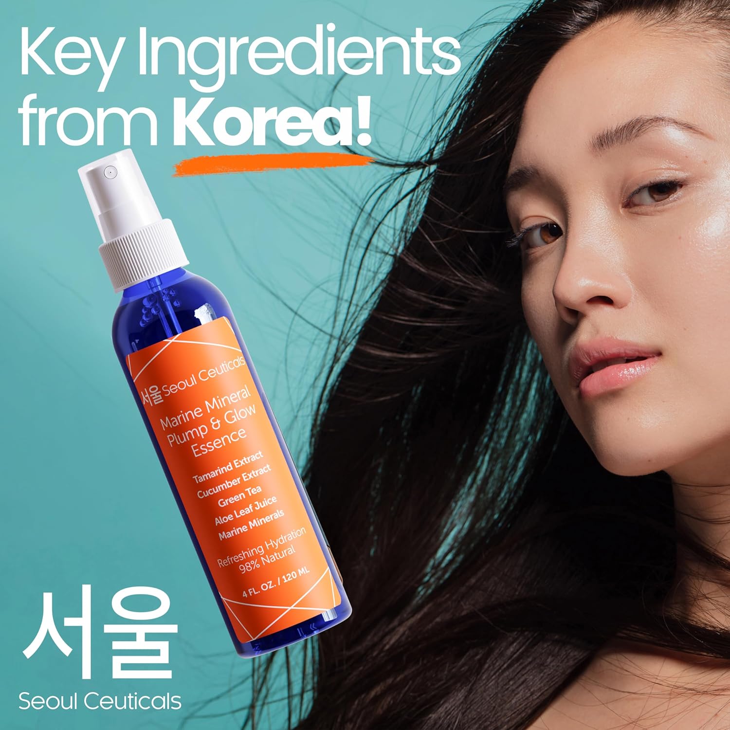 SeoulCeuticals Korean Skin Care Essence Toner - K Beauty Skincare Spray Mist For Face Contains Cucumber Extract and Marine Minerals + Organic Aloe - Get That Healthy Youthful Glow-2