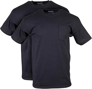 Gildan Adult DryBlend Workwear T-Shirts with Pocket, 2-Pack