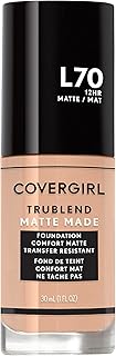 COVERGIRL TruBlend Matte Made Liquid Foundation, Natural Ivory, 1 Fl Oz (Pack of 1)