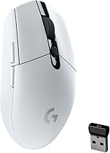 Logitech G305 LIGHTSPEED Wireless Gaming Mouse, Hero 12K Sensor, 12,000 DPI, Lightweight, 6 Programmable Buttons, 250h Battery Life, On-Board Memory, PC/Mac - White