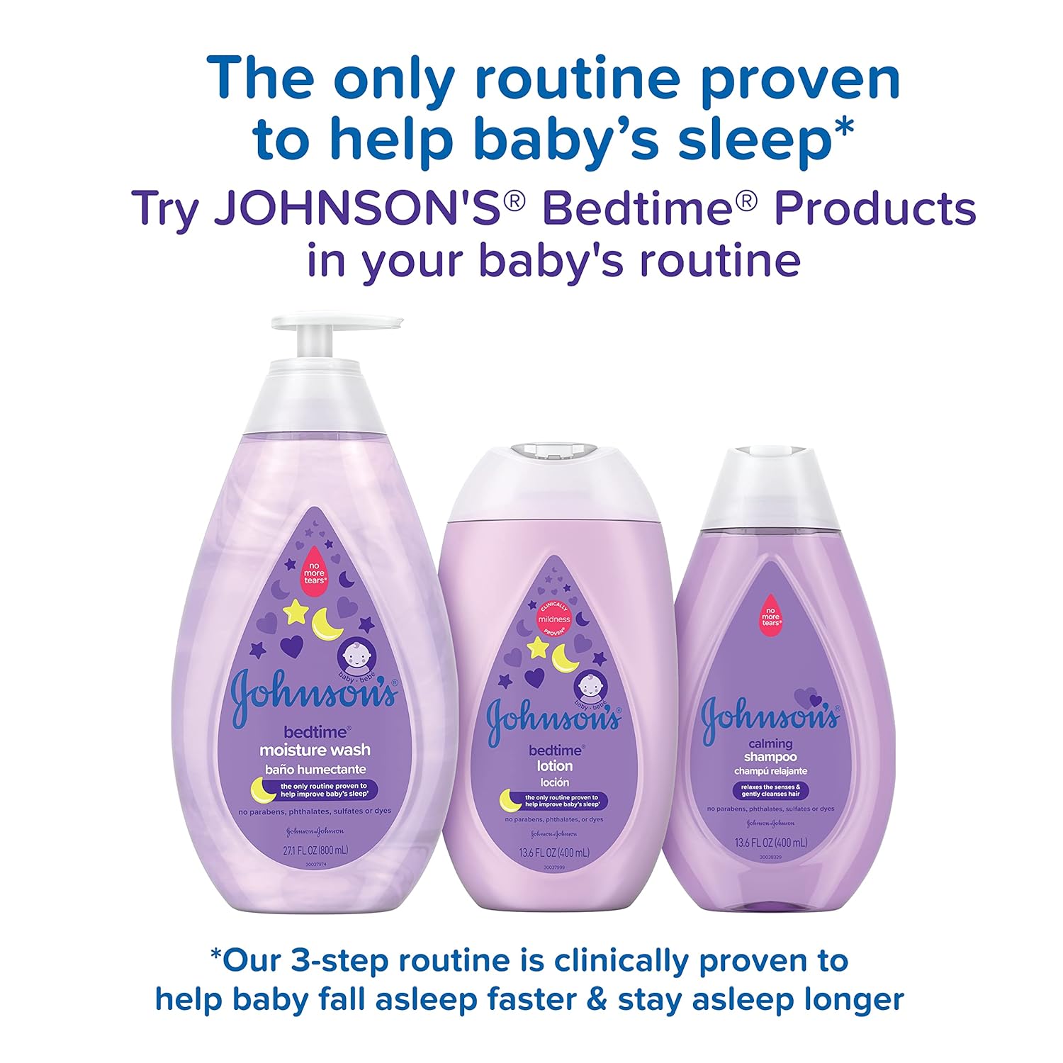 Johnson's Tear-Free Bedtime Baby Moisture Wash with Soothing NaturalCalm Aromas, 27.1 fl. oz-6