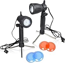 EMART Photography LED Continuous Light Lamp 5500K Portable Camera Photo Lighting for Table Top Studio - 2 Sets