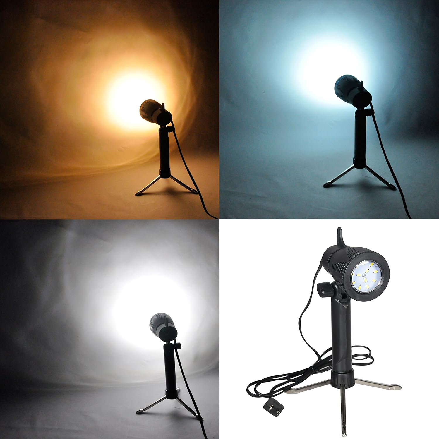 EMART Photography LED Continuous Light Lamp 5500K Portable Camera Photo Lighting for Table Top Studio - 2 Sets-6