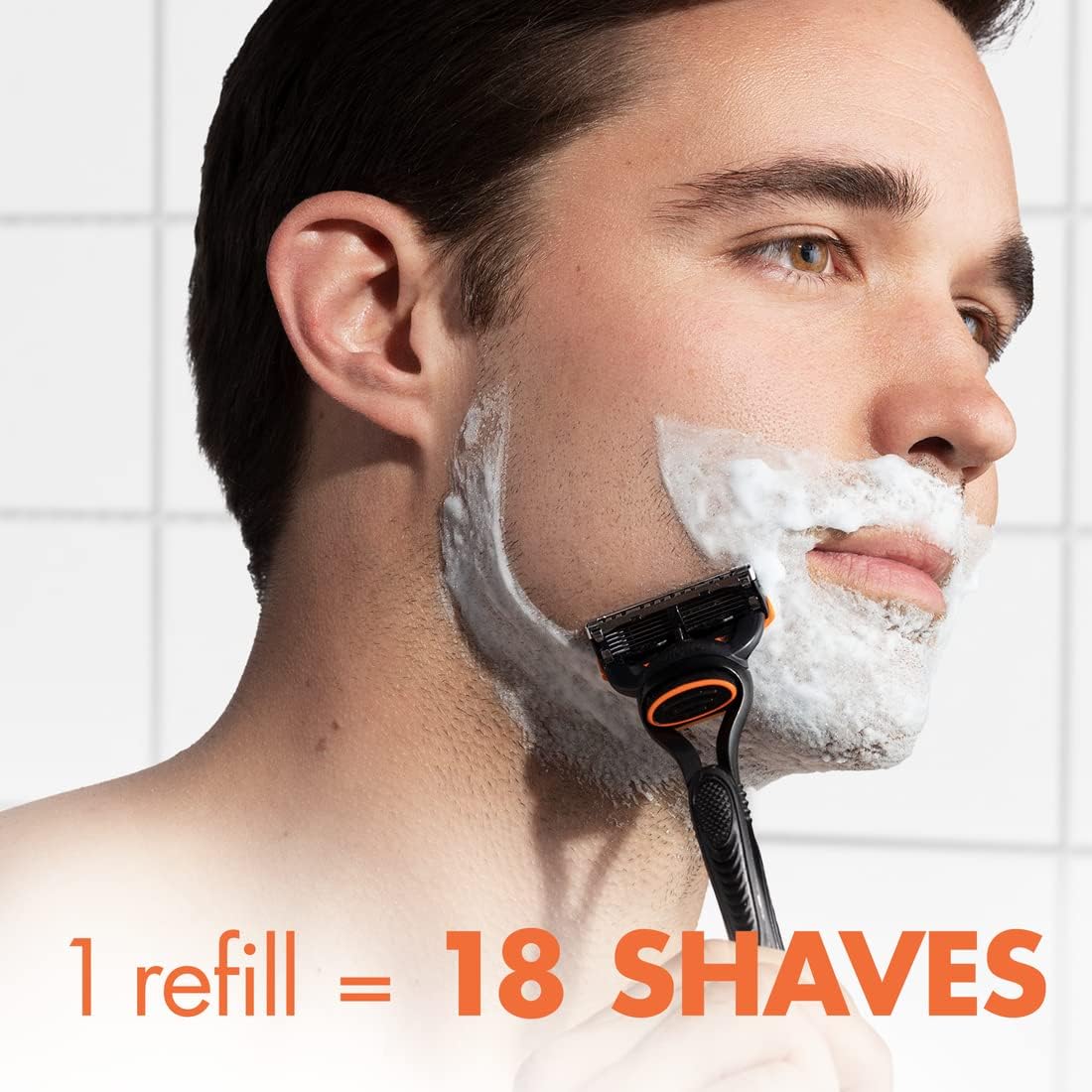 Gillette Fusion5 Razors for Men, 1 Razor, 4 Blade Refills, Lubrastrip for a More Comfortable Shave-2