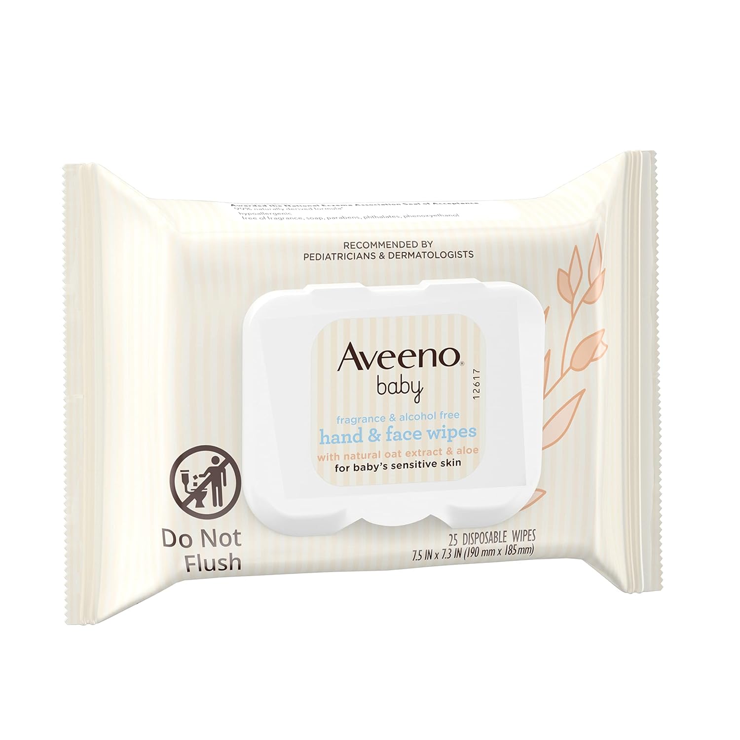 Aveeno Baby Hand & Face Cleansing & Moisturizing Wipes with Oat Extract and Aloe, Fragrance-Free Wipes for Sensitive Skin, Free of Sulfates, Alcohol, Parabens, and Dyes, 25 ct (Pack of 4)-12