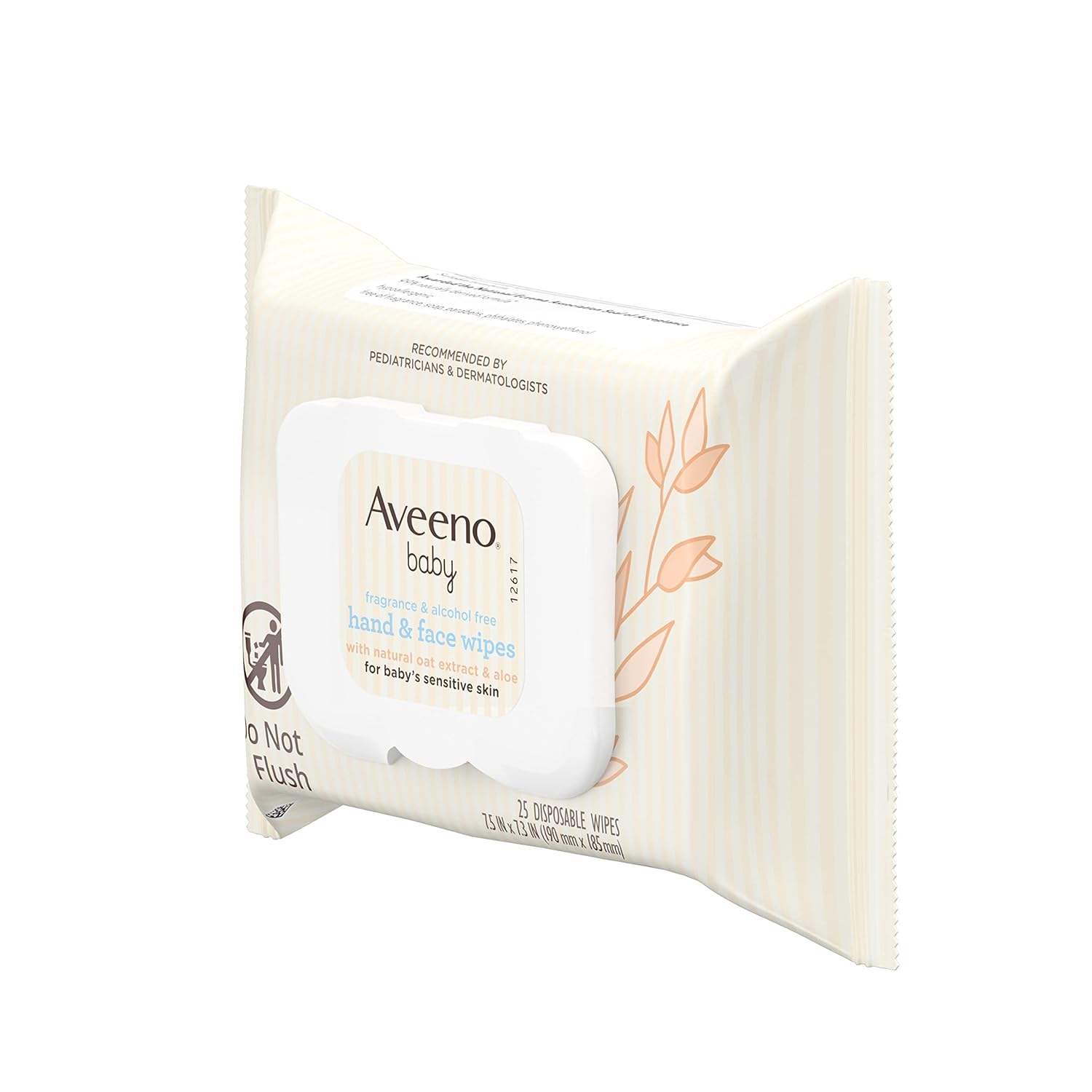 Aveeno Baby Hand & Face Cleansing & Moisturizing Wipes with Oat Extract and Aloe, Fragrance-Free Wipes for Sensitive Skin, Free of Sulfates, Alcohol, Parabens, and Dyes, 25 ct (Pack of 4)-8