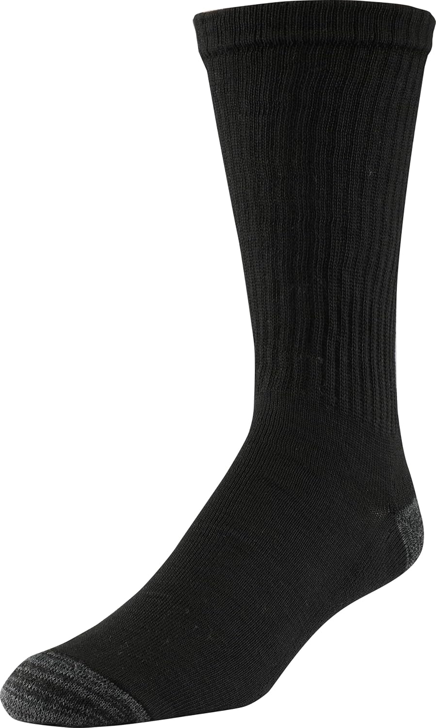 Gildan Men's Polyester Half Cushion Crew Socks (12 Pairs)-1