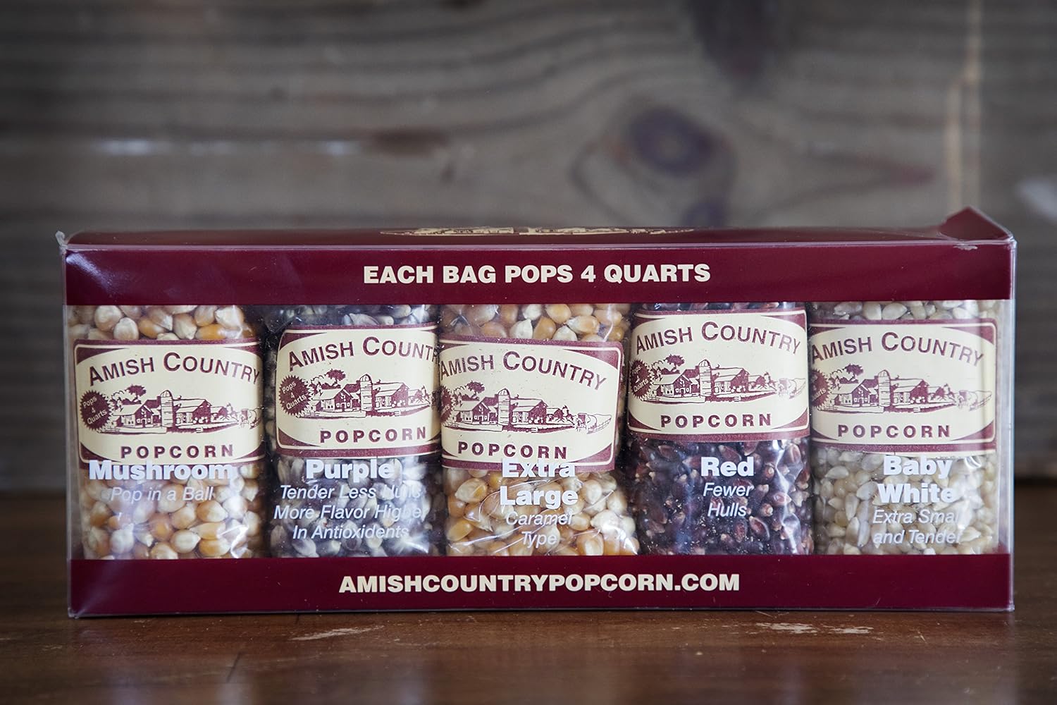 Amish Country Popcorn | 4 Ounce Variety Kernel Gift Set (10 Pack Assorted) | Old Fashioned, Non-GMO and Gluten Free (4oz Each, 10ct Total)-5