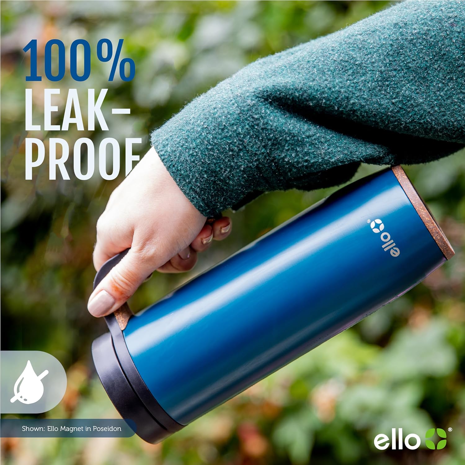 Ello Magnet 18oz Vacuum Insulated Stainless Steel Travel Mug with Side Handle and Leak-Proof Slider Lid and Built-in Coaster, Keeps Hot for 5 Hours, Perfect for Coffee or Tea, BPA-Free, Holiday Gift-6