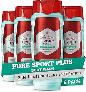 Old Spice Hydro Body Wash for Men, Pure Sport Plus Scent, Hardest Working Collection, 16.0 oz (Pack of 4)