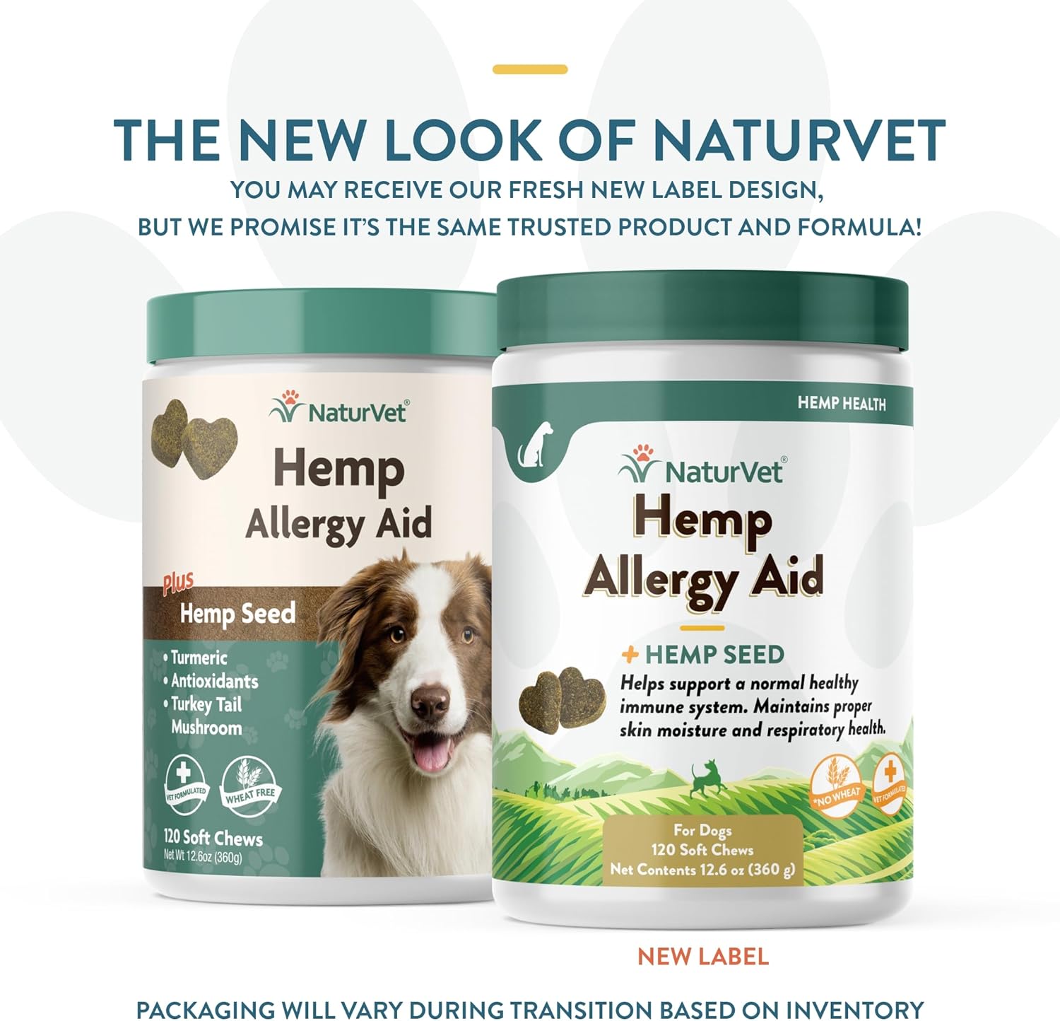 NaturVet Hemp Allergy Aid Supplement for Dogs, Hemp Seed, Antioxidants, Omegas, Dha & Epa for Healthy Skin & Respiratory Health, 120 Count-1