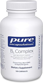 Pure Encapsulations B6 Complex - Supports Nervous System & Brain Health* - Includes B Vitamins - Contains Enriched Vitamin B6 - Non-GMO & Gluten Free - 120 Capsules