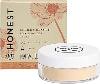 Honest Beauty Talc-Free Translucent Loose Setting Powder | Invisible, Matte Finish | EWG Verified, Vegan + Cruelty Free | .56 oz