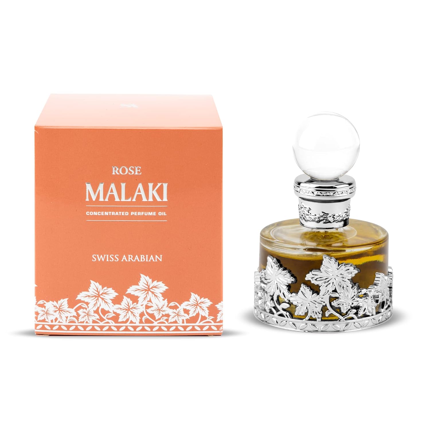 Swiss Arabian Rose Malaki - Luxury Products From Dubai - Long Lasting And Addictive Personal Perfume Oil Fragrance - A Seductive, Signature Aroma - The Luxurious Scent Of Arabia - 1 Oz-1