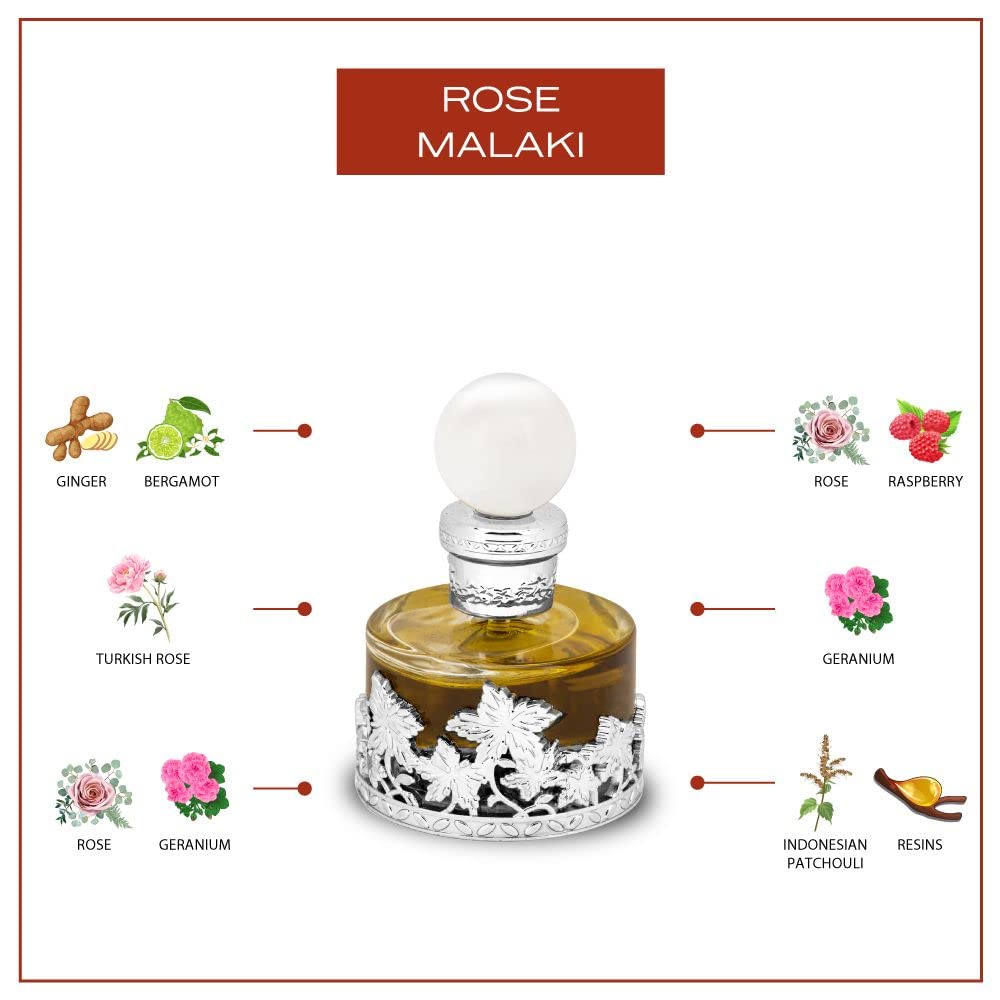 Swiss Arabian Rose Malaki - Luxury Products From Dubai - Long Lasting And Addictive Personal Perfume Oil Fragrance - A Seductive, Signature Aroma - The Luxurious Scent Of Arabia - 1 Oz-4