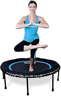 Leaps and ReBounds for Adults and Kids - Rebounder with Online Workout Videos - for Outdoor Games, Fitness, and Recreational Activities - Safe, Quiet, Durable Cardio Exercise Equipment