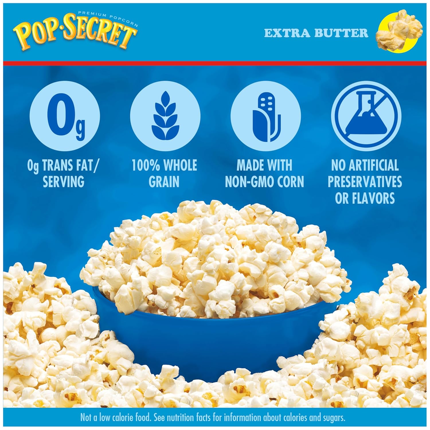 Pop Secret Popcorn, Extra Butter, 3.2 Oz Bags, 12 Ct-1