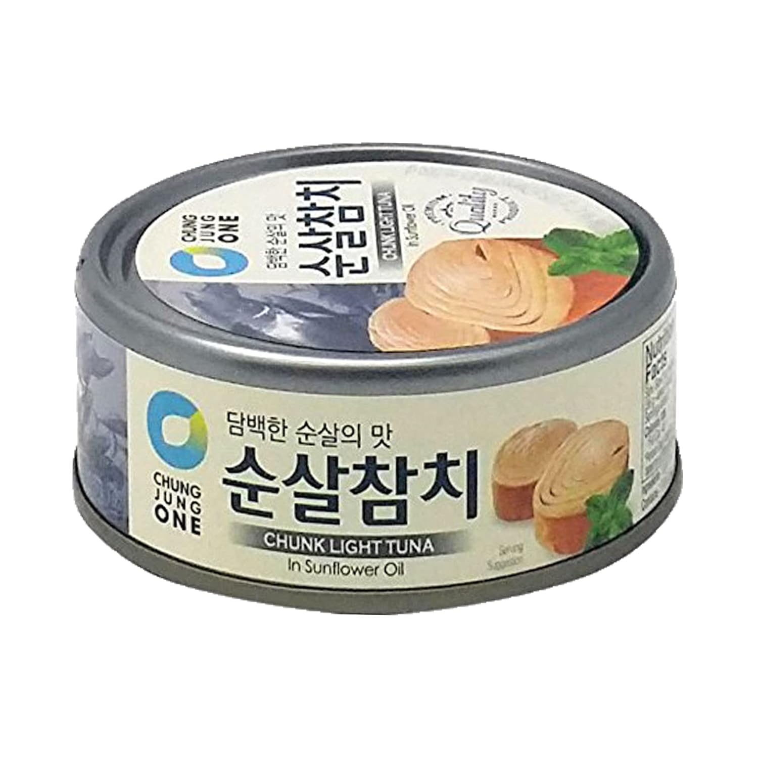 Chung Jung One O'Food Canned Tuna, Authentic Chunk Light Tuna Seafood in Sunflower Oil, Perfect for Fresh Salads, Sandwiches, and Healthy Meals, Pack of 3 (ORIGINAL)-0