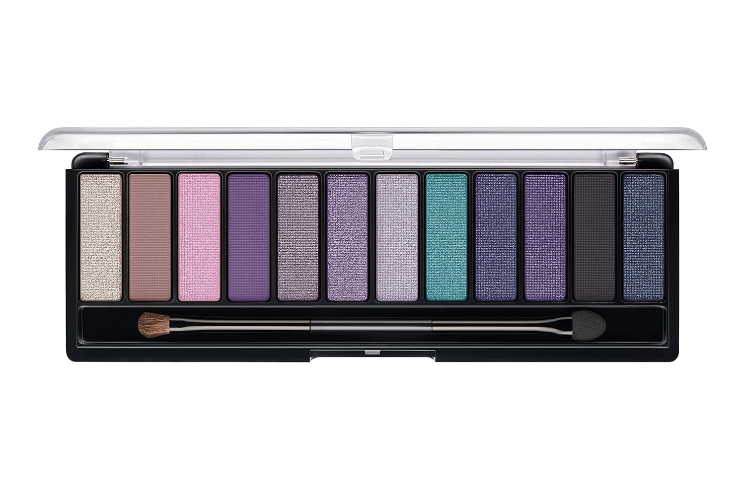 Rimmel London Magnif'Eyes Eyeshadow Palette, 12 Shades, Blendable Formula, Versatile, 008, Electric Violet, 0.5oz-1