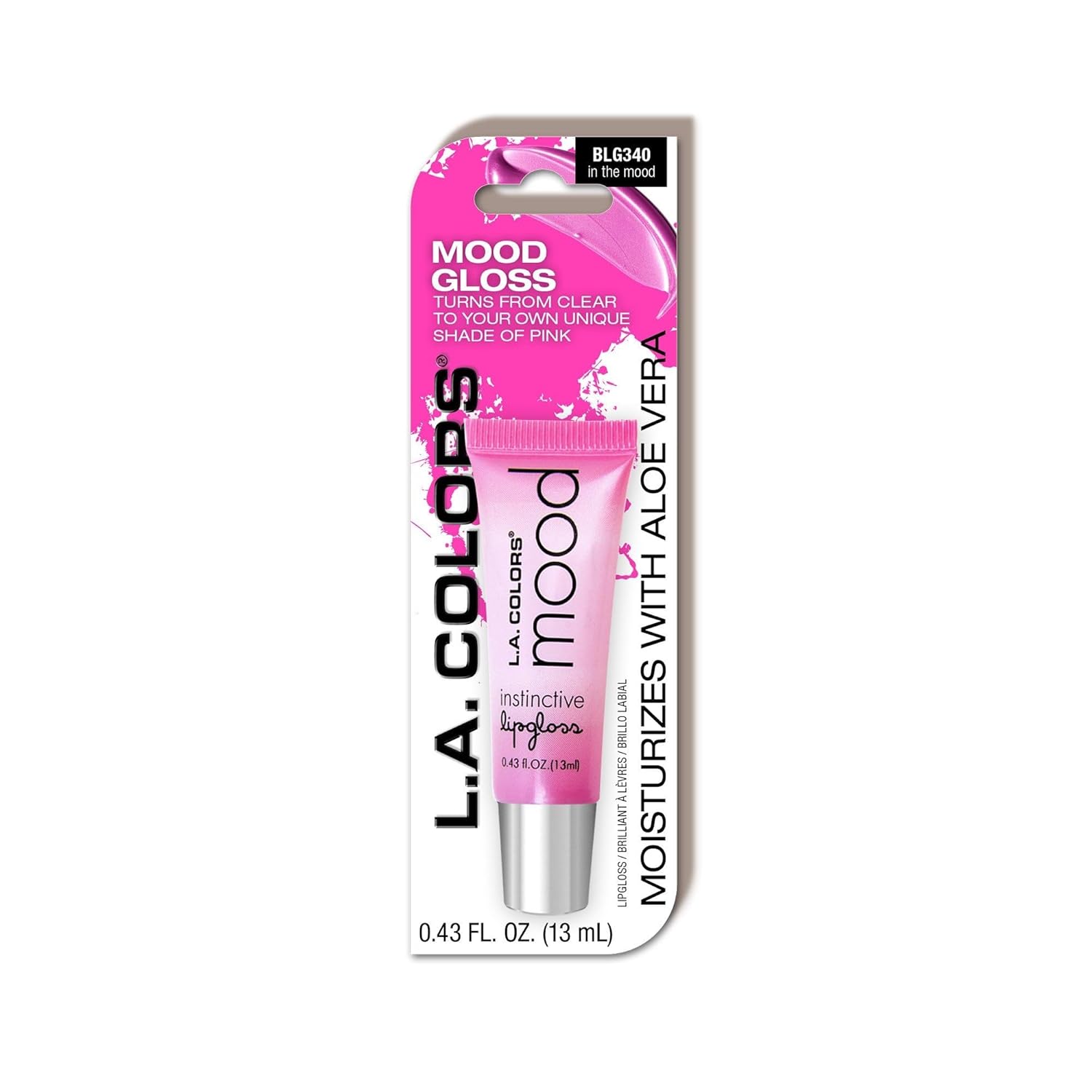 L.A. COLORS Lip-gloss In The Mood, 0.43 Oz (CBLG340)-0