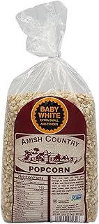 Amish Country Popcorn - Baby White Extra Small and Tender - GMO Free 2 lb Bag