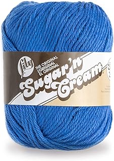 Lily SUGAR N CREAM SUPER SIZE Yarn, Dazzle Blue