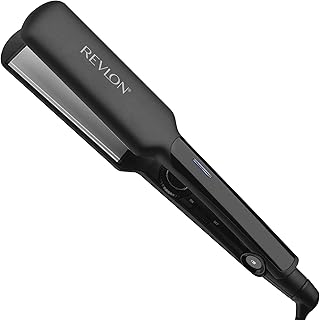 REVLON Smooth and Straight Ceramic Flat Iron | Fast Results, Smooth Styles (2 in)