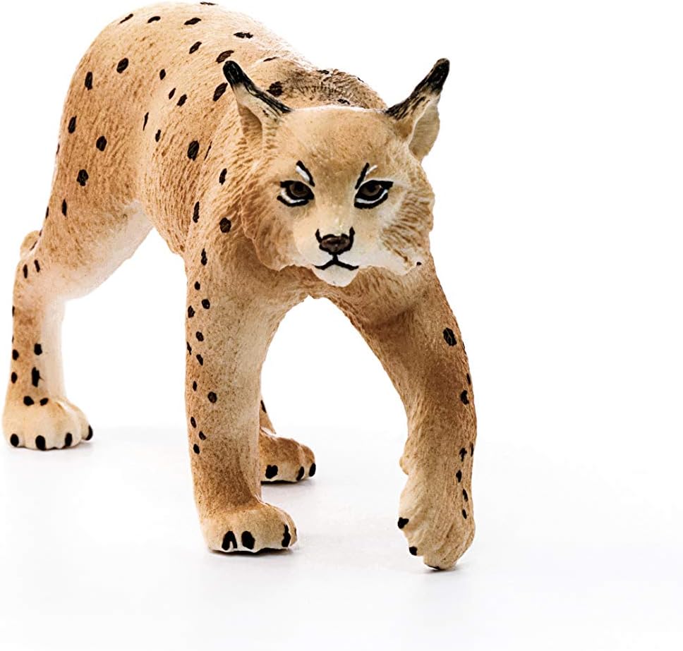 Schleich Wild Life, Realistic North American Forest Animal Toys for Kids, Lynx Toy Figurine, Ages 3+-1