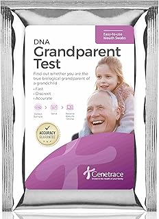 Grandparent DNA Test - Lab Fees & Shipping Included - Home DNA Test Kit for Grandparent and Child - Results in 1-2 Days