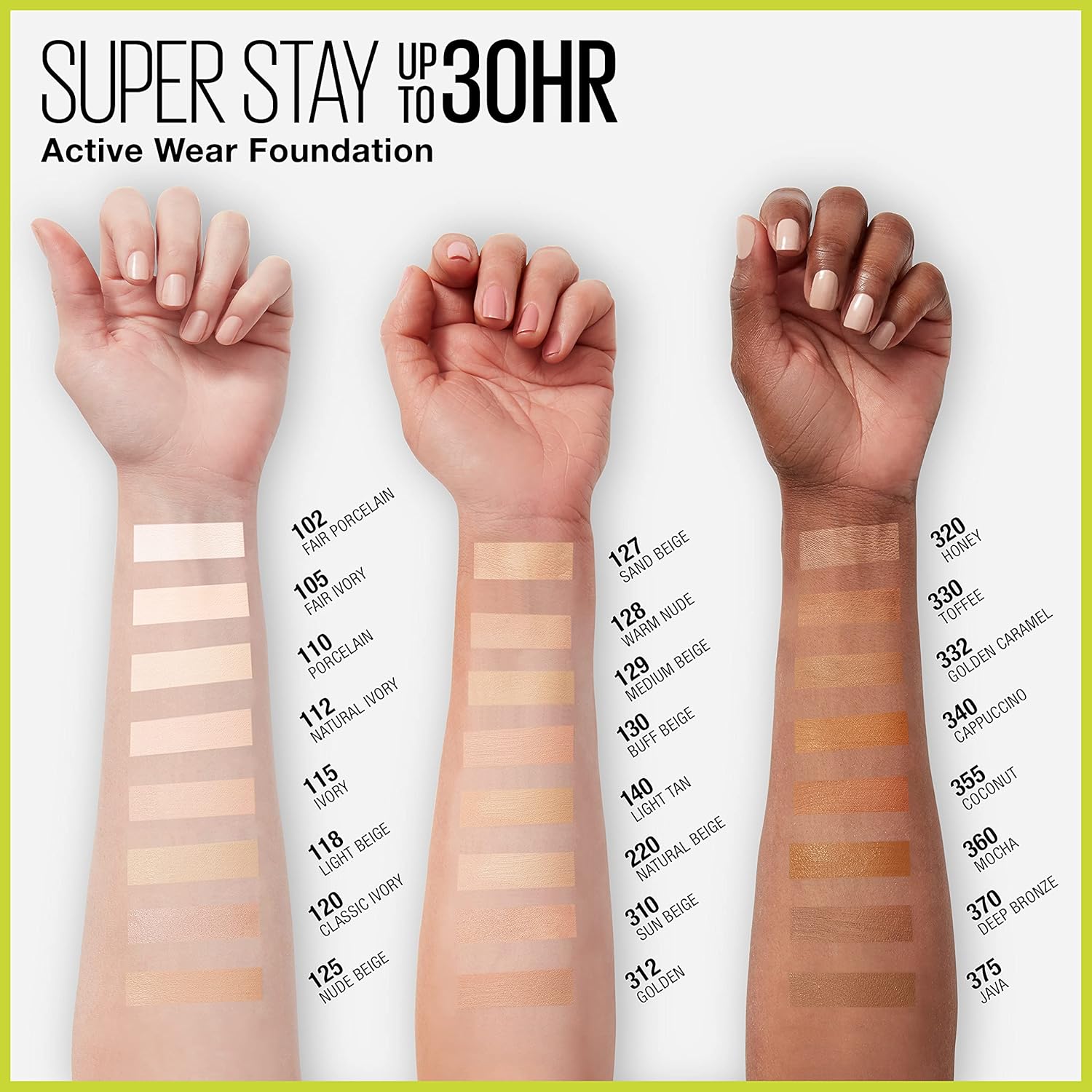 Maybelline Super Stay Full Coverage Liquid Foundation Active Wear Makeup, Up to 30Hr Wear, Transfer, Sweat & Water Resistant, Matte Finish, Nude Beige, 1 Count-2