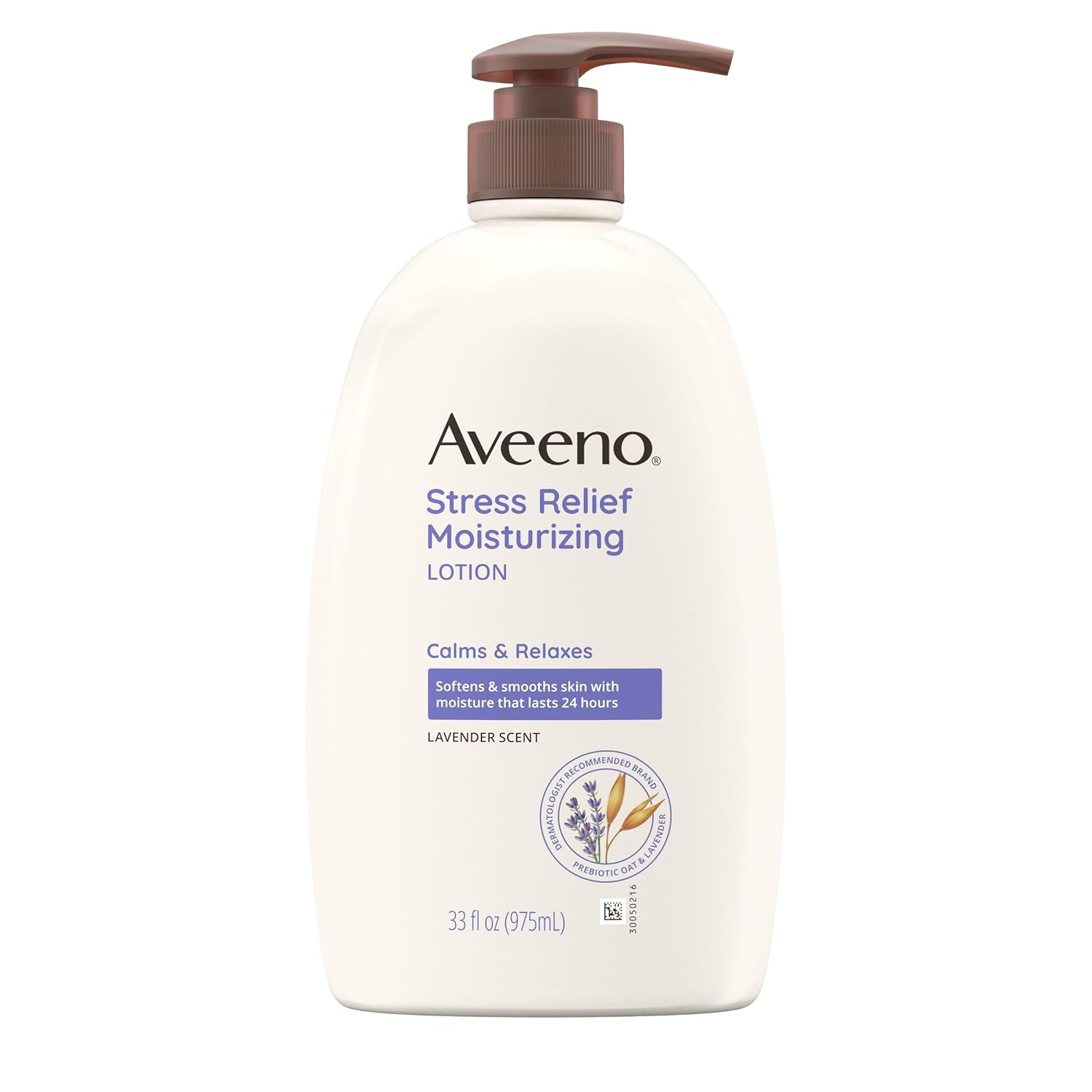 Aveeno Stress Relief Moisturizing Body Lotion with Lavender Scent, to help you feel Calm and Relaxed, Hydrating Body Lotion for Dry Skin, 33 FL OZ-0