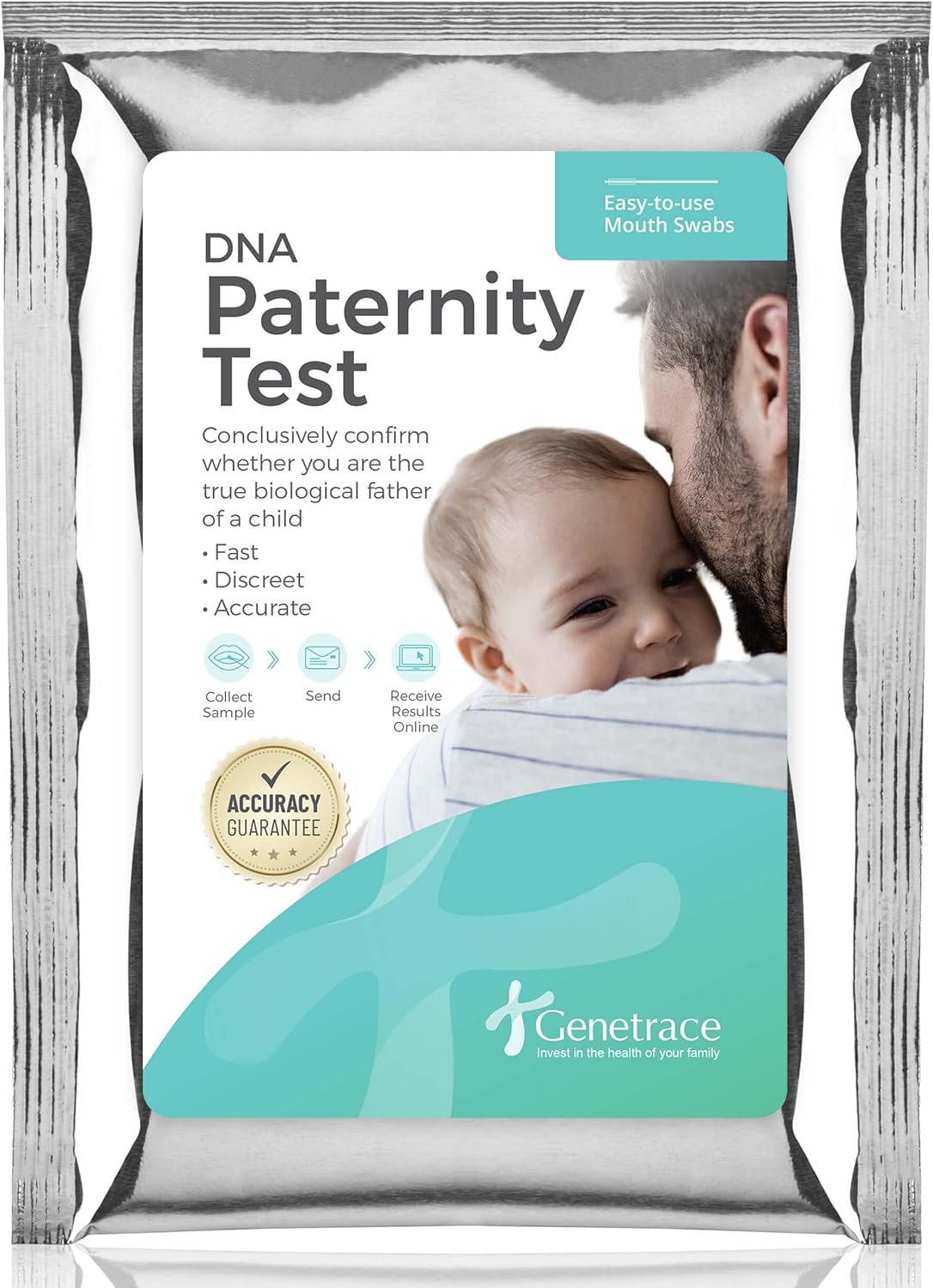 DNA Paternity Test Kit - Lab Fees & Shipping Included - at Home Collection Kit for Father and Child - Results in 1-2 Days-0