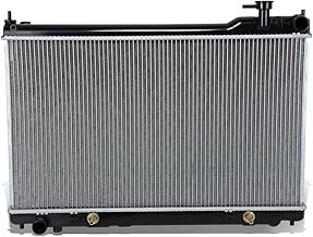 DNA Motoring OEM-RA-2455 1-Row Aluminum Core Cooling Radiator Compatible with 03-04 Infiniti G35 Sedan AT, 27-1/16" W X 15-13/16" H X 11/16" D, 1-7/16" Inlet, 1-7/16" Outlet