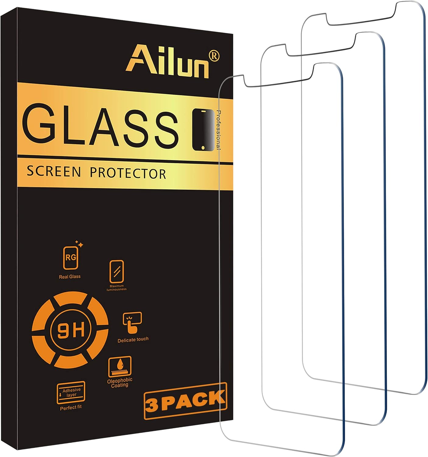 Ailun Glass Screen Protector Compatible for iPhone 11 / iPhone XR [6.1 Inch], 3 Pack Tempered Glass-0