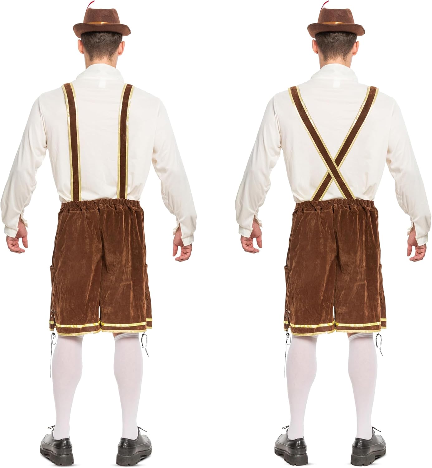 Spooktacular Creations Men’s German Bavarian Oktoberfest Costume Set, Beer Costume Hat for Adults Halloween and Beer Festival-2