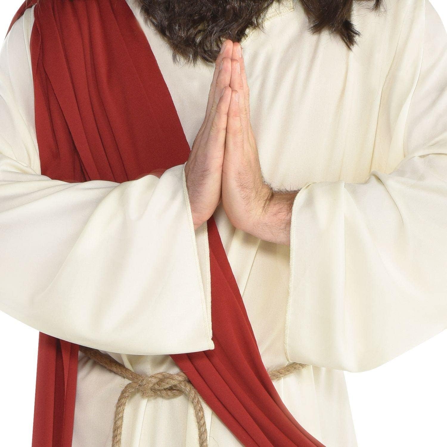 Amscan Mens Jesus Costume Set - Standard Adult Size White-1