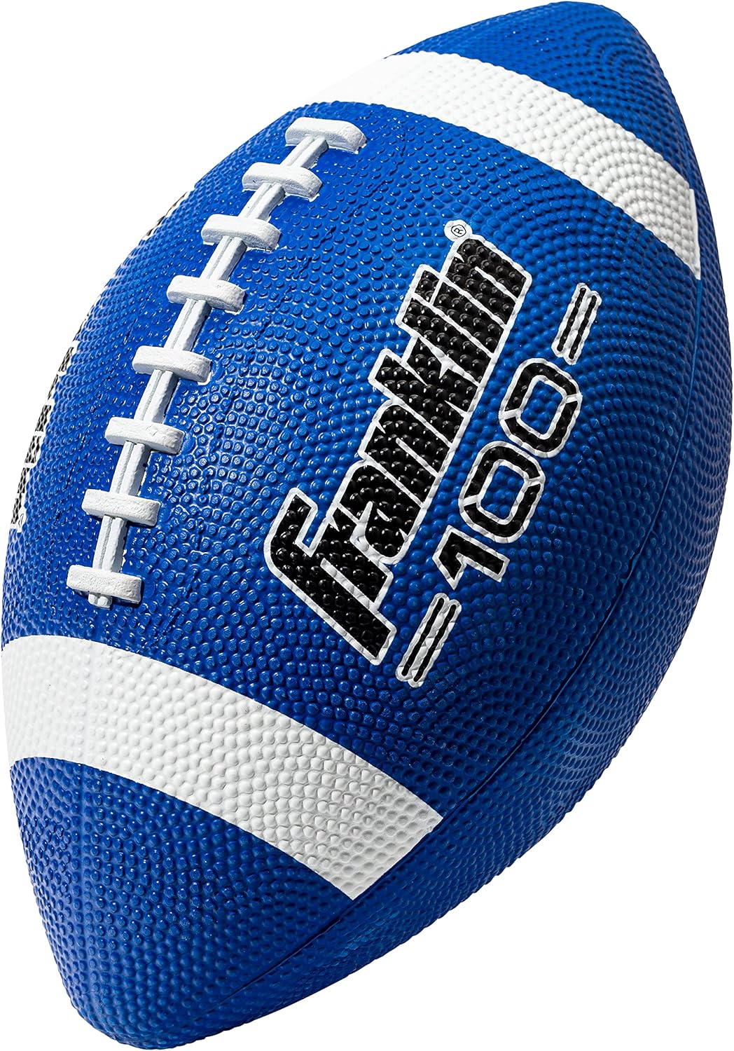 Franklin Sports Kids Junior Football - Grip-Rite 100 Youth Junior Size Rubber Footballs - Peewee Kids Durable Outdoor Rubber Footballs - Single Footballs + 6 Football Bulk Packs Available-0