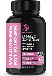 Fat Burners For Women | Weight Loss Pills for Women Belly Fat | Raspberry Ketones | Appetite Suppressant & Metabolism Booster | Back Fat Reducer & Bloating Relief | Diet Pills for Fast Result 60 Ct.