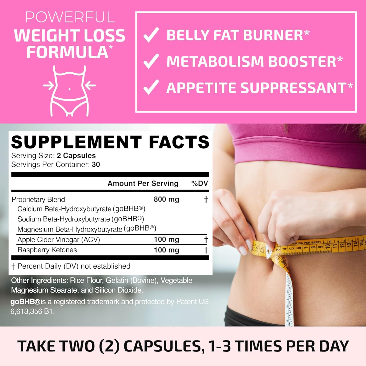 Fat Burners For Women | Weight Loss Pills for Women Belly Fat | Raspberry Ketones | Appetite Suppressant & Metabolism Booster | Back Fat Reducer & Bloating Relief | Diet Pills for Fast Result 60 Ct.-5