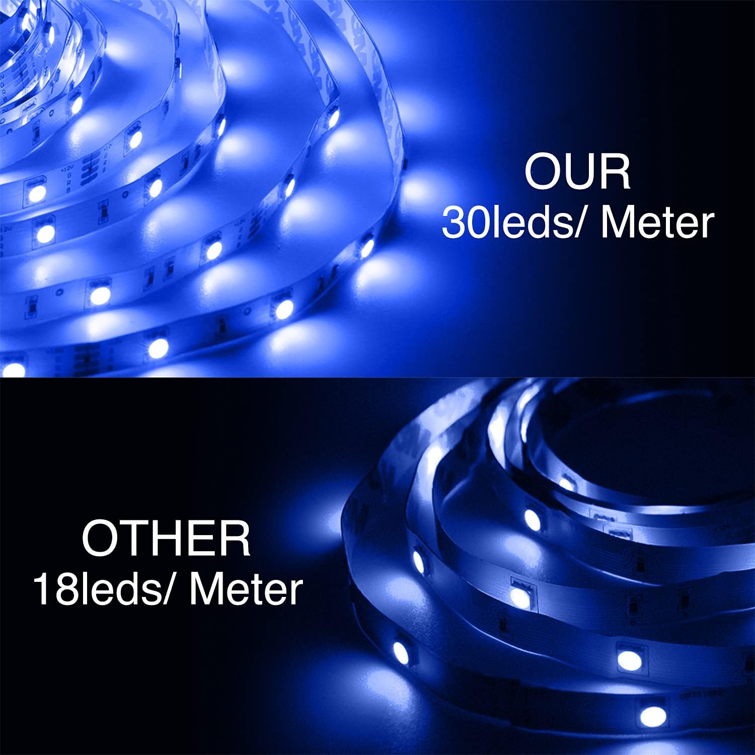 DAYBETTER Led Strip Lights 16.4ft Waterproof Color Changing Led Lights with Remote Controller-4