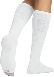 Hanes mens Double Tough Over The Calf 12-Pack Tube Sock