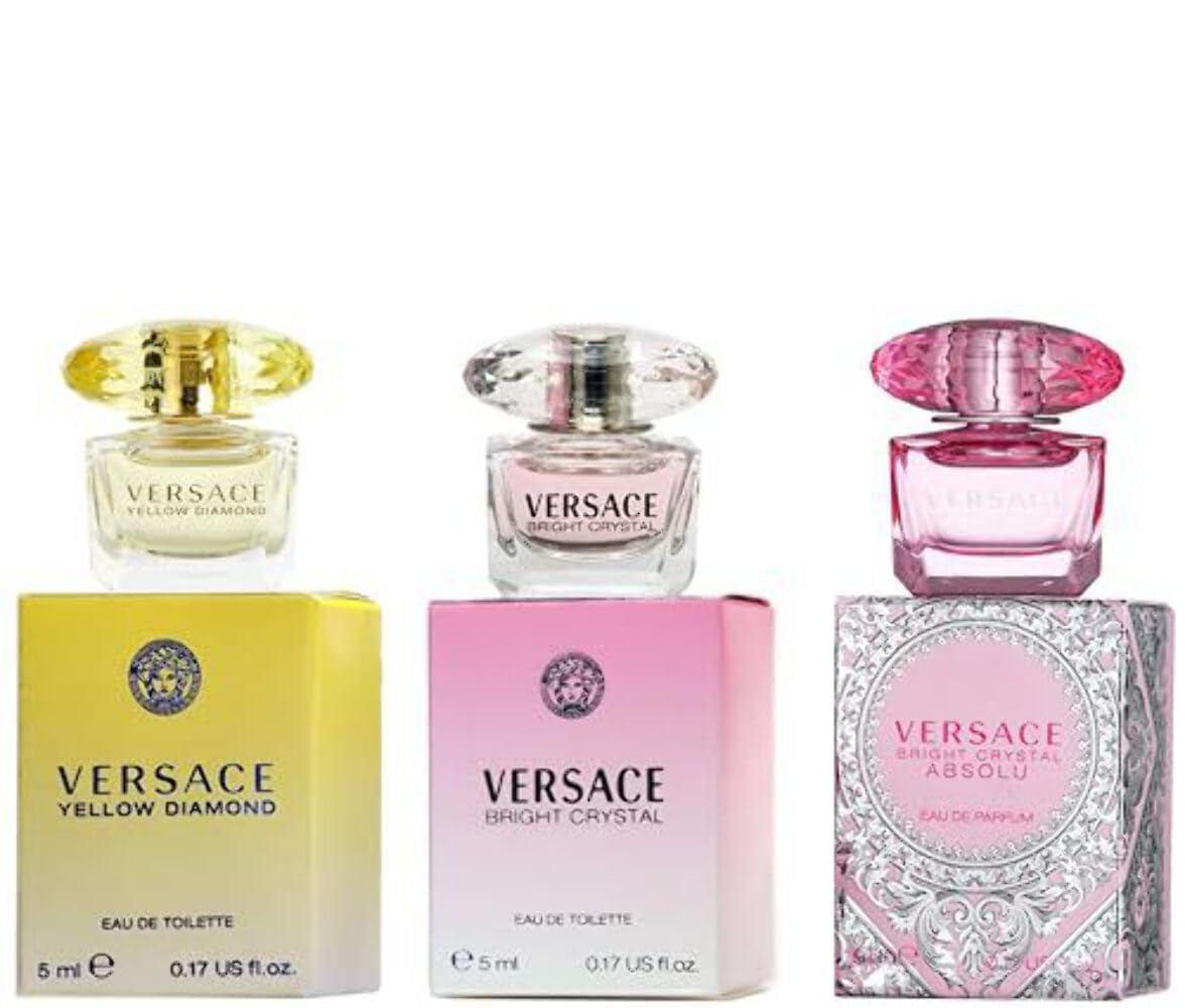 Versace Miniature Variety Trio Collection Perfume Gift Set for Women-0