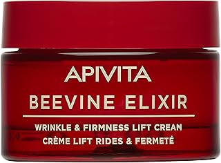 Apivita Beevine Elixir Wrinkle & Firmness Lift Cream, Light Texture, Collagen Reboot for Wrinkle Reduction & Firmness, Natural Propolis & Plant Collagen, 1.73 oz