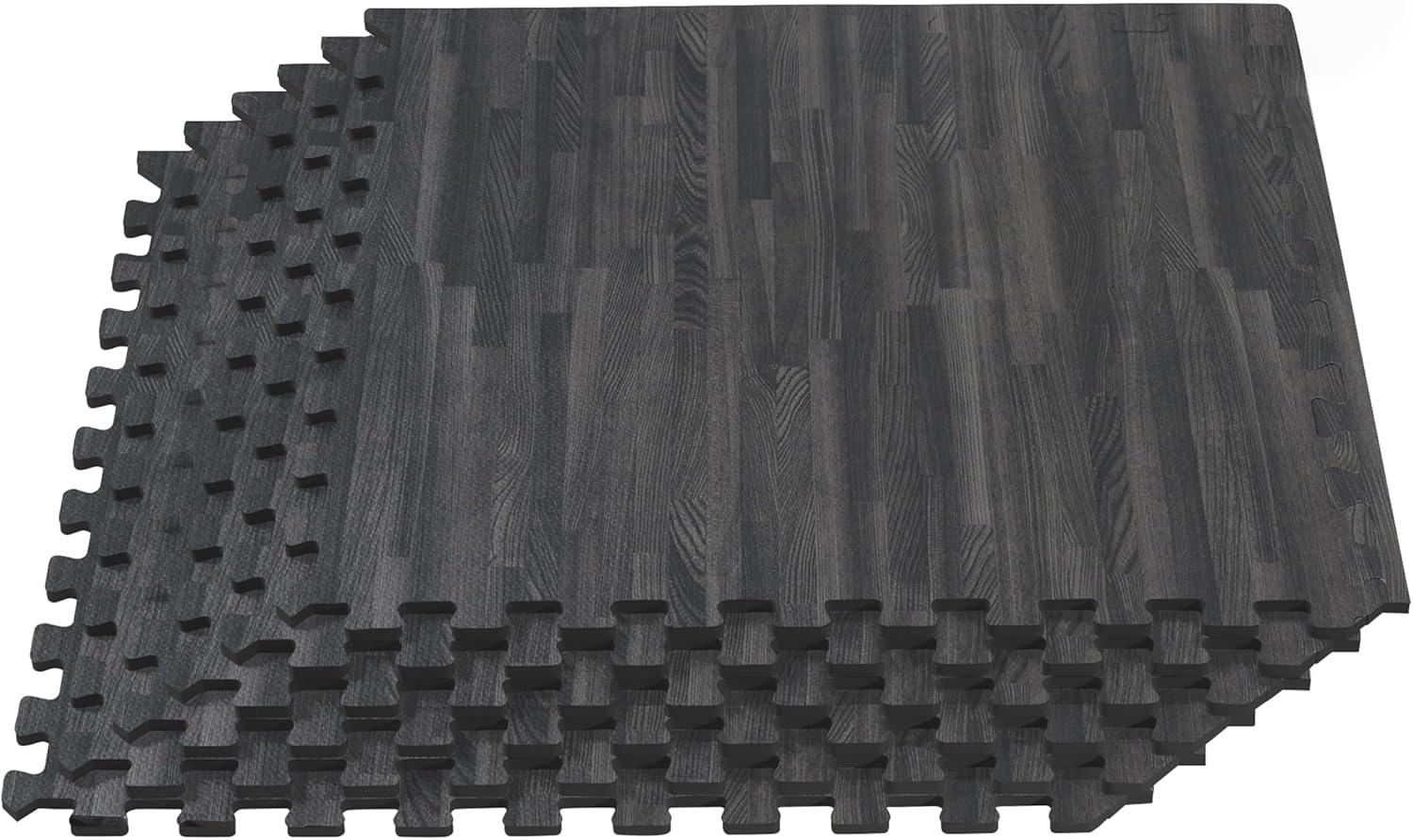 Forest Floor 3/8 Inch Thick Printed Foam Tiles, Premium Wood Grain Interlocking Foam Floor Mats, Anti-Fatigue Flooring – Stylish Flooring Solution-0