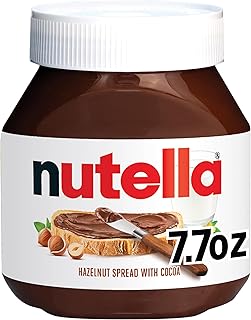 Nutella Hazelnut Spread With Cocoa For Breakfast, 7.7 Oz Jar