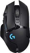 Logitech G502 Lightspeed Wireless Gaming Mouse with Hero 25K Sensor, PowerPlay Compatible, Tunable Weights and Lightsync RGB - Black